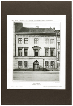 Vorschaubild Berlin: Wohnhaus Brüderstraße 10, Blätter für Architektur und Kunsthandwerk